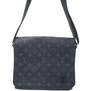 Louis Vuitton Monogram Eclipse Black District NM Shoulder Bag